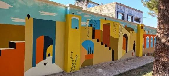 گرافیتی روی دیوار